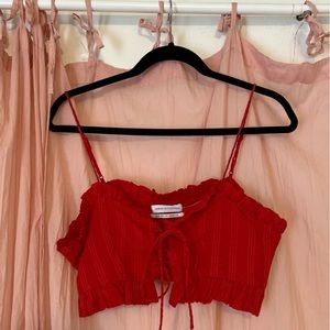 Urban Outfitters red crop top